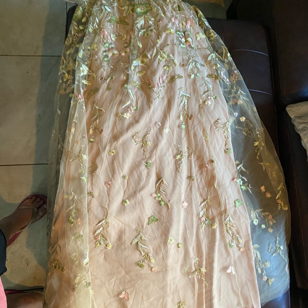 Tan long sleeve Gown